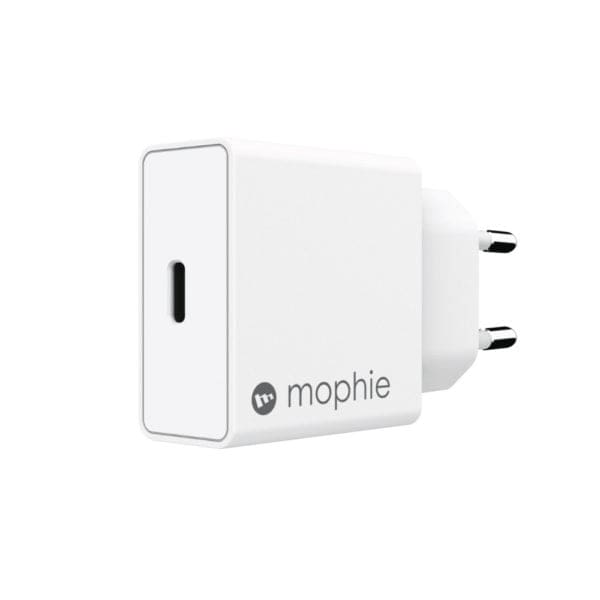 Mophie Wall Adapter USB-C Οικιακός φορτιστής Quick Charge ισχύος 18W (λευκός)