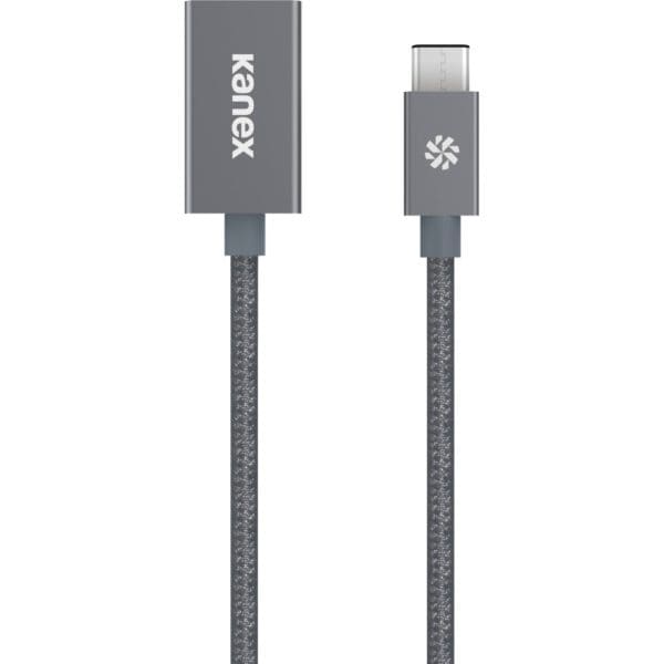 Kanex Καλώδιο δεδομένων USB σε USB Type-C (21 εκατοστά – braided Space Grey)