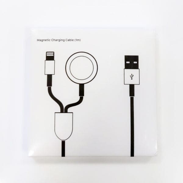 Καλώδιο φόρτισης 2 σε 1 Lightning Fast Charging 2.0A & iWatch Retail Box (1 μέτρο – λευκό)