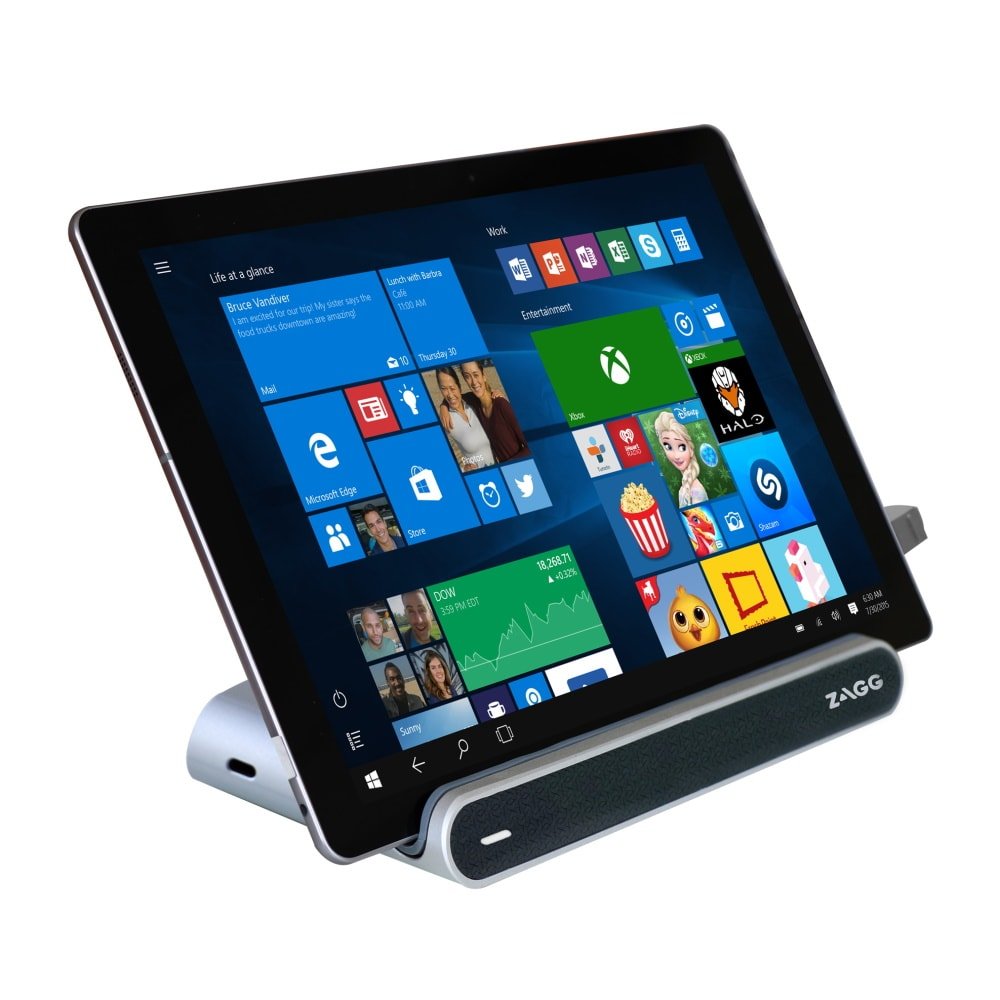 Zagg PowerWork Station USB-C Desktop Dock (Gigabit Ethernet, 3xUSB 3.0, SD/MicroSD, HDMI) σε χρώμα Silver/Anthracite