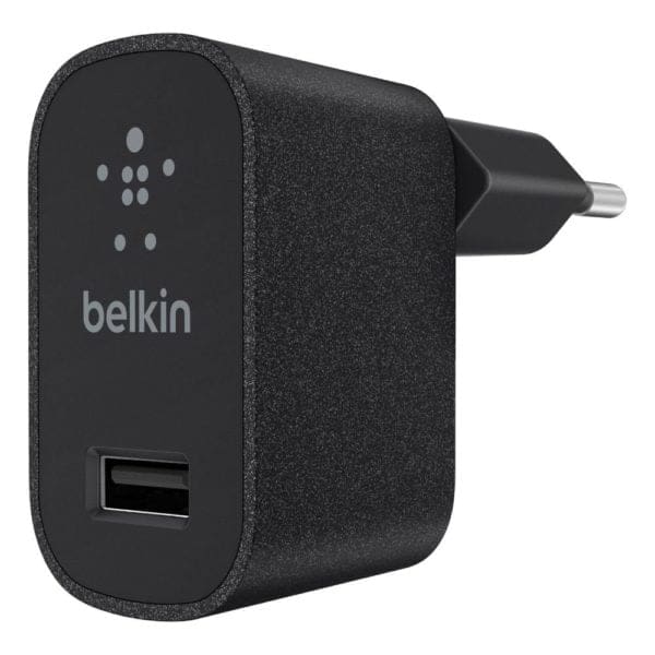 Belkin MIXIT↑ Metallic Home Charger USB-A Οικιακός φορτιστής ισχύος 12W (μαύρος) (F8M731vfBLK)