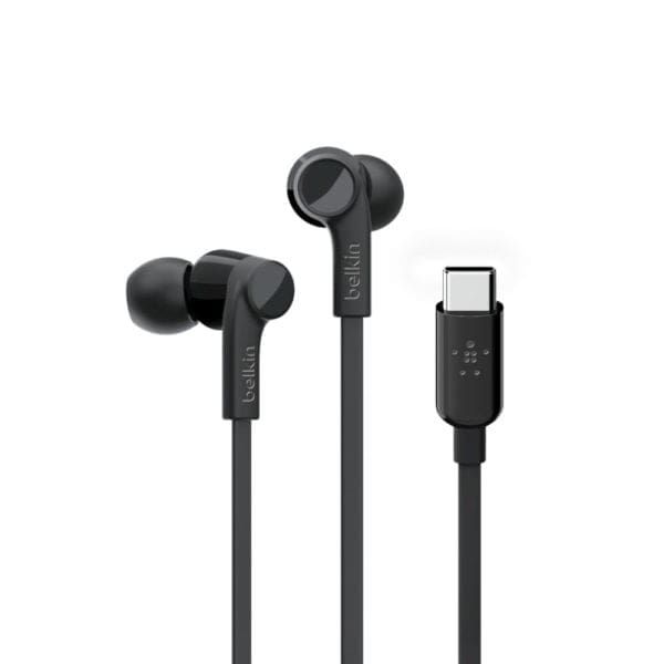 belkin ακουστικά με υποδοχή usbc χρώμα μαυρο