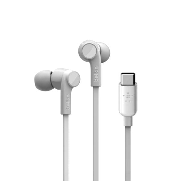 belkin ακουστικά με υποδοχή usbc χρώμα λευκό