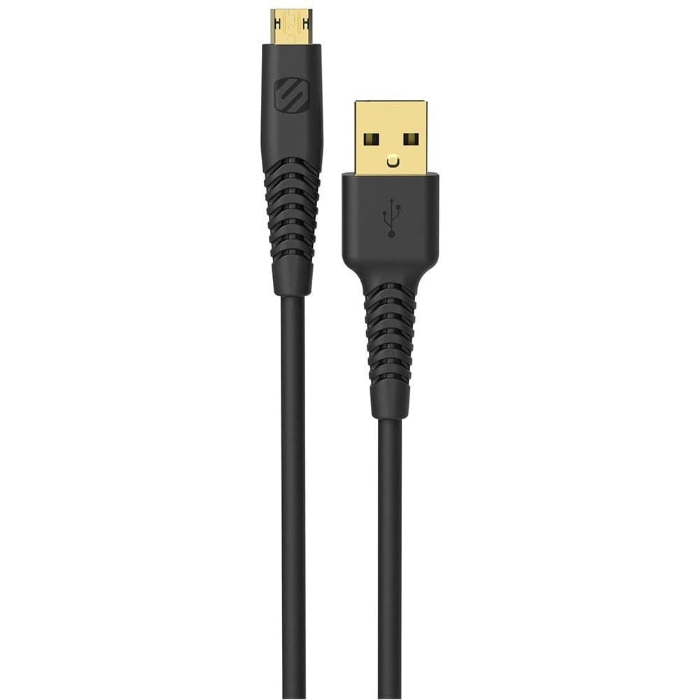 Scosche Heavy-Duty MicroUSB Καλώδιο Φόρτισης και Δεδομένων σε μαύρο χρώμα (HDEZ4I)