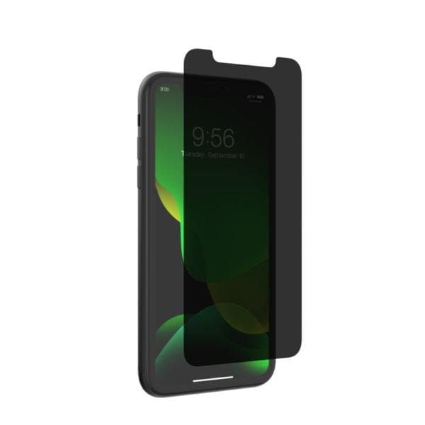 ZAGG InvisibleShield Full Face Tempered Glass Full Glue – iPhone 11 / Xr (Privacy)