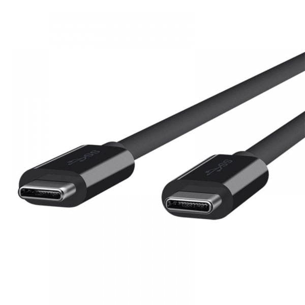 Belkin Καλώδιο USB-C σε USB-C Monitor Cable σε μαύρο χρώμα (100W) 2 m - F2CU049bt2M-BLK
