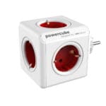 Allocacoc® PowerCube |Original| Πολύπριζο 5 θέσεων - Κόκκινο - 1100RD/DEORPC