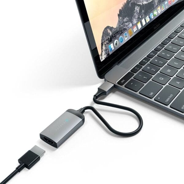 Satechi Αλουμινένιος αντάπτορας Type-C με έξοδο HDMI 4k 60Hz σε χρώμα Space Gray