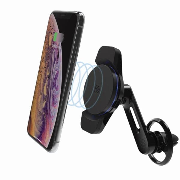 Scosche MagicMount Charge 3 Vent – Μαγνητική βάση ασύρματης φόρτισης/στήριξης Smartphone σε χρώμα μαύρο