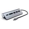 Satechi Αλουμινένιος USB 3.0 Hub & Card Reader για το γραφείο σε χρώμα Space Grey