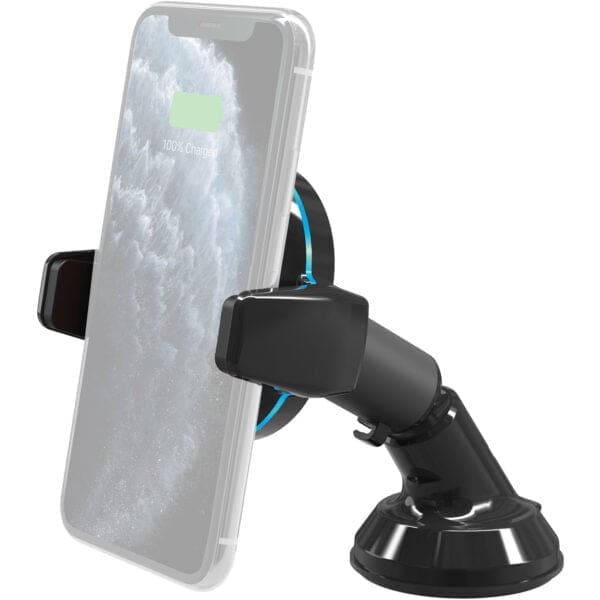 Scosche MagicGrip Double-Pivot Window/Dash Ασύρματη Μαγνητική βάση στήριξης/φόρτισης Smartphone για ταμπλώ αυτοκινήτου σε χρώμα μαύρο