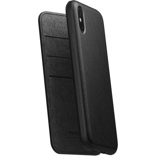 Nomad Rugged Folio Δερμάτινη Θήκη Πορτοφόλι iPhone Xs Max – Black (NM21T10H00)