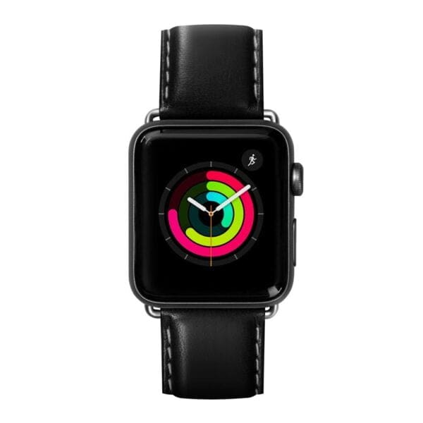 Laut Oxford Watch Strap Δερμάτινο λουράκι για Apple Watch Series 1-6 & SE 42/44mm – Noir