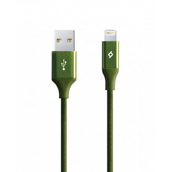 ttec AlumiCable Lightning Καλώδιο Φόρτισης & Συγχρονισμού (Khaki) (2DK16HY)