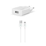 ttec SmartCharger Ταχυφορτιστής Ταξιδιού με Καλώδιο Usb Type-C (White) (2SCS20CB)