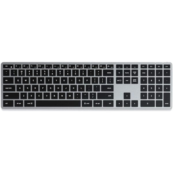 Satechi X3 Slim Αλουμινένιο Bluetooth φωτιζόμενο πληκτρολόγιο σε χρώμα Space Grey - ST-BTSX3M