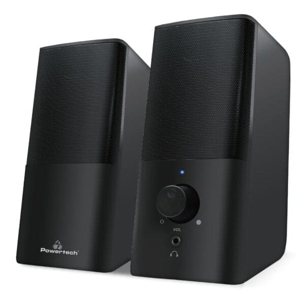 Powertech Premium Sound PT-847 Ηχεία Υπολογιστή, 2x 3W, 3.5mm, μαύρα