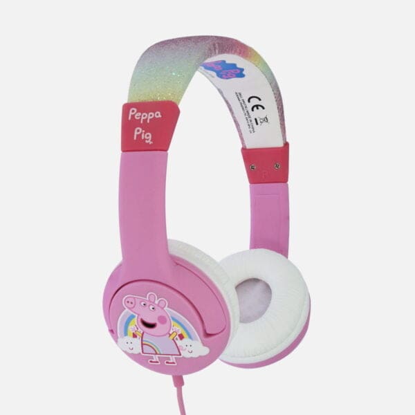 OTL Peppa Pig Glitter Rainbow Peppa Pink On-Ear Ακουστικά για παιδιά (PP0776)