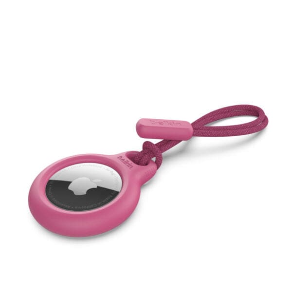 Belkin Ασφαλής θήκη με Λουράκι για AirTags – Ροζ (F8W974btPNK)