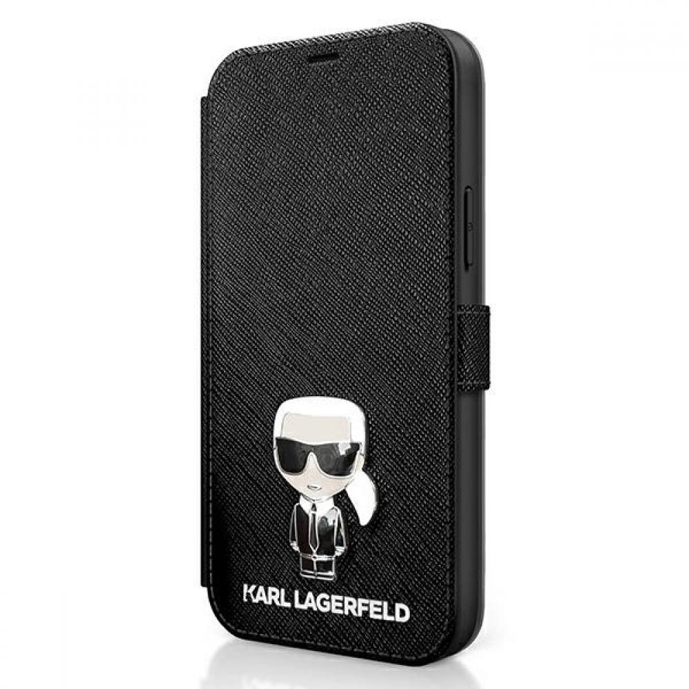 Karl Lagerfeld Iconic Book Θήκη προστασίας από δερματίνη – iPhone 12 Pro Max (Μαύρη)