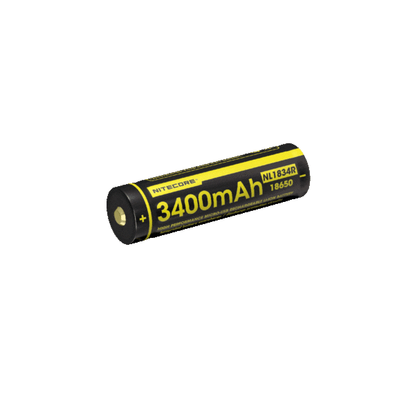 Nitecore NL1834R Επαναφορτιζόμενη Μπαταρία Li-Ion Τύπου 18650 Χωρητικότητας 3400mAh με υποδοχή φόρτισης Micro USB
