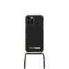 iDEAL of Sweden "Ordinary Phone Necklace Case" Θήκη προστασίας από vegan υλικά με χρυσή αλυσίδα – iPhone 12/12 Pro (Jet Black)