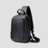Arctic Hunter Crossbody τσάντα αδιάβροχη με θήκη για tablet 10'' και ενσωματωμένη θύρα USB – Black (XB00088-BK)