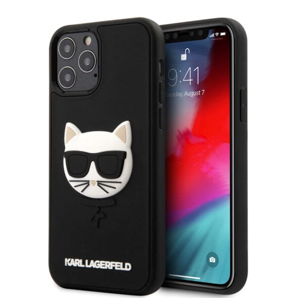 Karl Lagerfeld 3D Rubber Case Choupette's Head Θήκη προστασίας από σιλικόνη – iPhone 12 Pro Max (Μαύρο - KLHCP12LCH3DBK)
