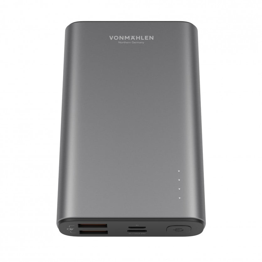Vonmählen Evergreen The Powerbank (Minimalist designed 10.000 mAh Powerbank) – Dark Grey