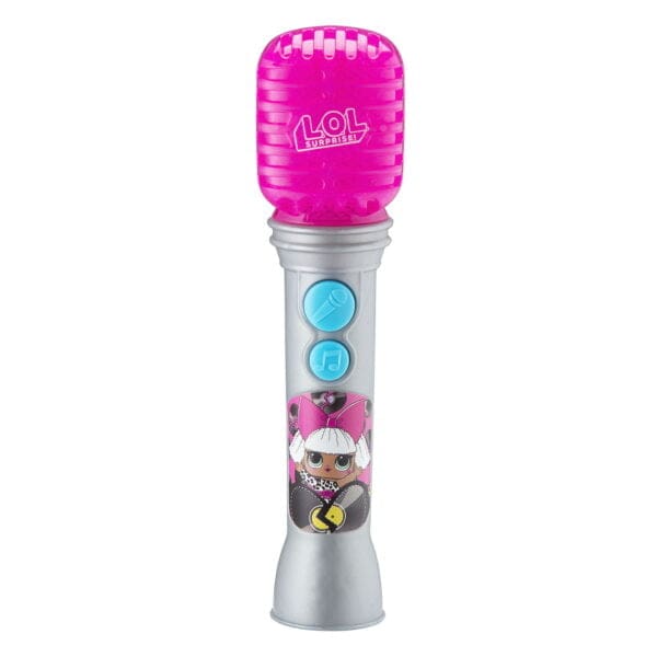 eKids LOL! Surprise Remix Ασύρματο Μικρόφωνο Karaoke για παιδιά με ενσωματωμένη μουσική, φωτισμό, Sound Effects (LL-070) (Μωβ/Ασημί)