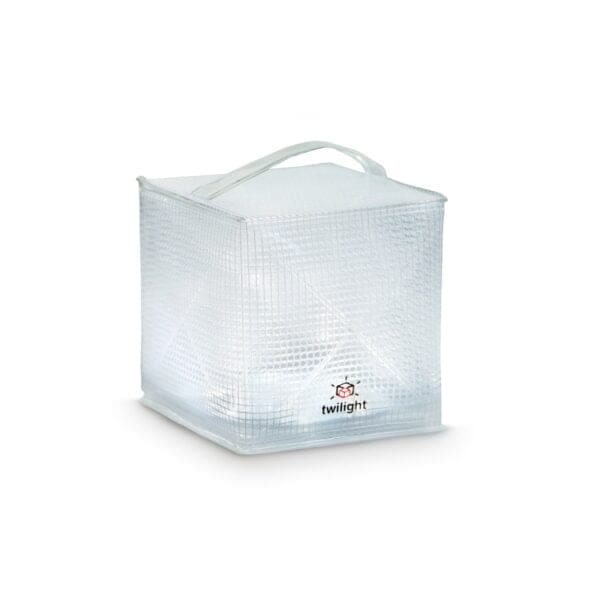 Allocacoc® SolarCube |TwiLight| mini Ηλιακό φαναράκι LED αναδιπλούμενο (λευκό/κόκκινο)