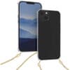KWmobile Θήκη προστασίας από σιλικόνη με χρυσή αλυσίδα iPhone 13 - Διάφανο / Χρυσό (55952.21)