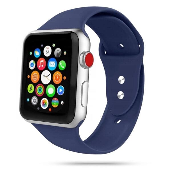 Tech-Protect Λουράκι Σιλικόνης Iconband για Apple Watch SE/7/6/5/4/3 (41/40/38mm) – Σκούρο Μπλε (72183)