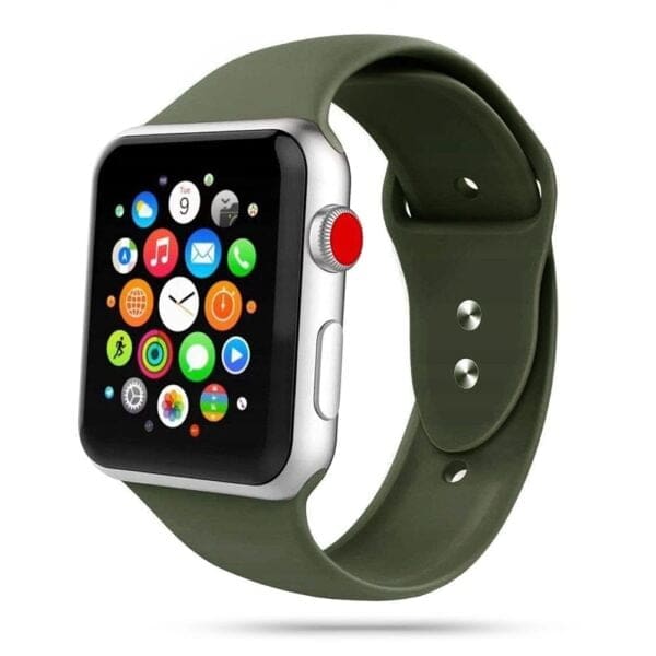 Tech-Protect Λουράκι Σιλικόνης Iconband για Apple Watch SE/7/6/5/4/3 (41/40/38mm) – Χακί (72181)