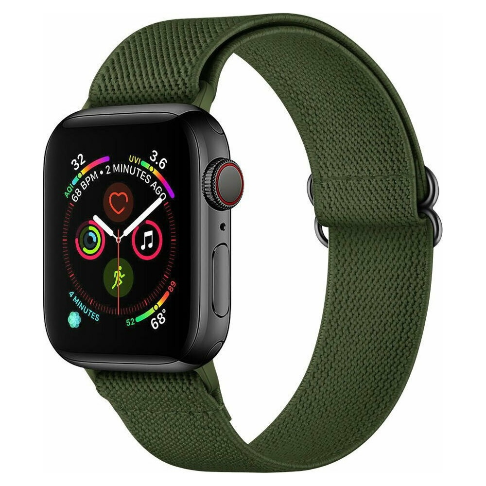 Tech-Protect Mellow Ελαστικό Υφασμάτινο Λουράκι για Apple Watch SE/7/6/5/4/3 (45/44/42mm) – Green (9589046917769)