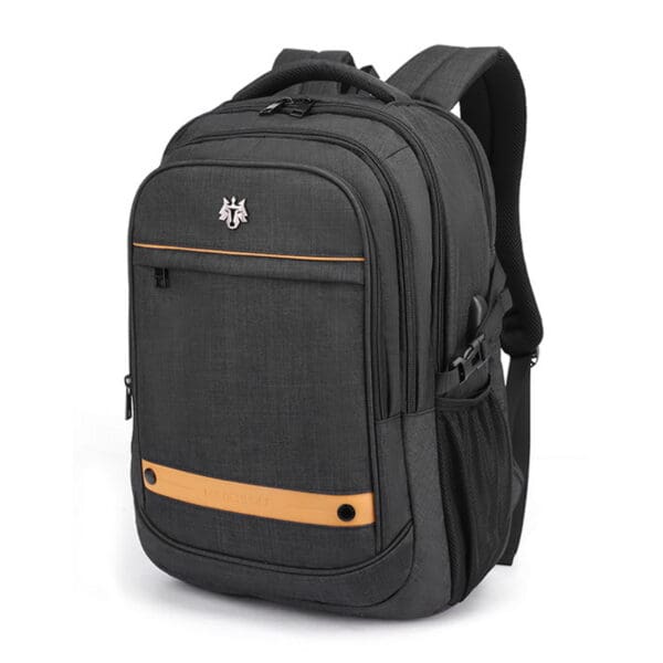 Arctic Hunter Golden Wolf Backpack με θήκη για laptop έως 15,6" – Black (GB00370-BK)