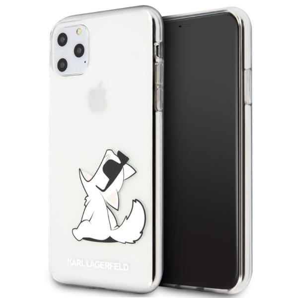 Karl Lagerfeld "Choupette Fun" Hard Case Θήκη προστασίας από σιλικόνη – iPhone 11 Pro Max (Clear)