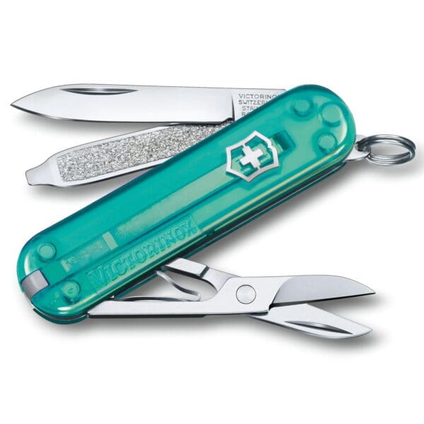 Victorinox Classic SD Transparent Ελβετικός σουγιάς – Tropical Surf 0.6223.T24G (Θαλασσί)