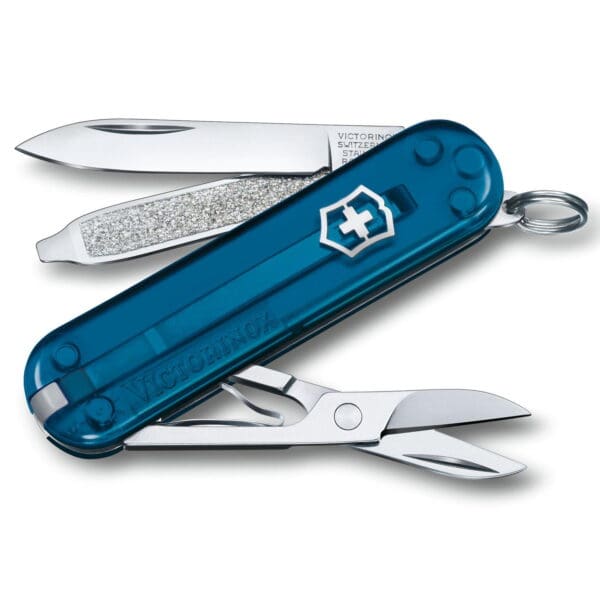 Victorinox Classic SD Transparent Ελβετικός σουγιάς – Sky High (Σκούρο Μπλε)