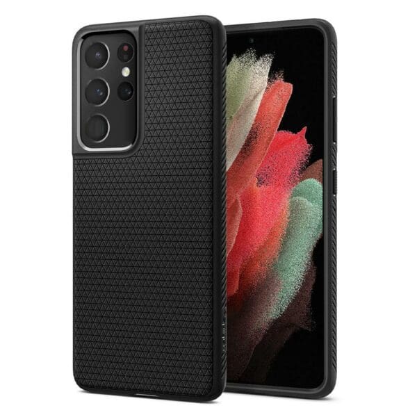 Spigen Liquid Air Case Θήκη προστασίας για Samsung Galaxy S21 Ultra σε χρώμα Matte Black (ACS02350)