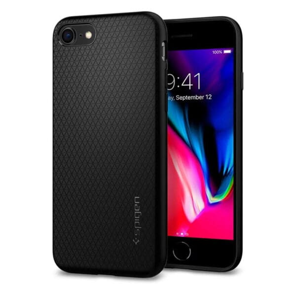 Spigen Liquid Air Case Θήκη προστασίας για iPhone SE 2022 / 2020 / 8 / 7 σε χρώμα Matte Black (042CS20511)
