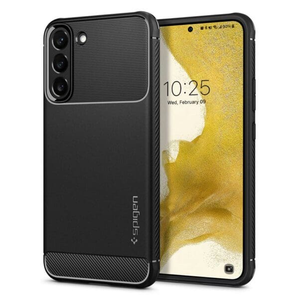 Spigen Rugged Armor Case Θήκη προστασίας για Samsung Galaxy S22 σε χρώμα Matte Black (ACS03986)