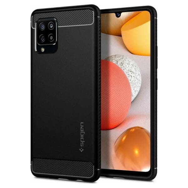Spigen Rugged Armor Case Θήκη προστασίας για Samsung Galaxy A42 σε χρώμα Matte Black (ACS02113)