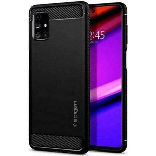 Spigen Rugged Armor Case Θήκη προστασίας για Samsung Galaxy M51 σε χρώμα Matte Black (ACS01457)