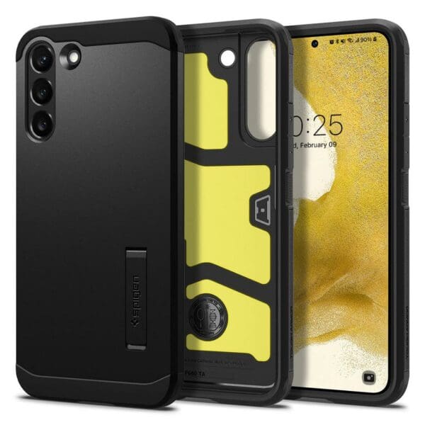 Spigen Tough Armor Case Θήκη προστασίας για Samsung Galaxy S22 σε χρώμα Black (ACS03991)