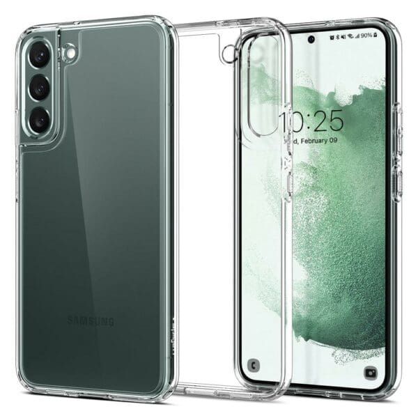 Spigen Ultra Hybrid Case Θήκη προστασίας για Samsung Galaxy S22 σε χρώμα Crystal Clear (ACS03988)