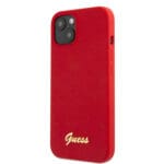 Guess “Vintage Script Gold Logo Collection” Σκληρή Θήκη προστασίας από σιλικόνη – Apple iPhone 13 (Κόκκινη)