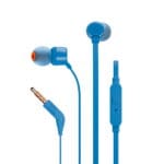 JBL T110 In Ear Headphones Ακουστικά ψείρες με ενσωματωμένο μικρόφωνο και πλήκτρο ελέγχου (μπλε)