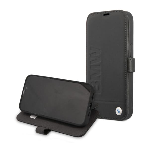 BMW Signature Collection Book Θήκη προστασίας από δερματίνη – iPhone 13 Pro Max (Μαύρη)