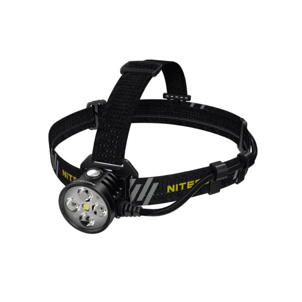 Ελαφρύς αδιάβροχος Φακός κεφαλής LED Nitecore Headlamp HU60 τροφοδοτούμενος από USB και απόδοση 1600 Lumens σε μαύρο χρώμα